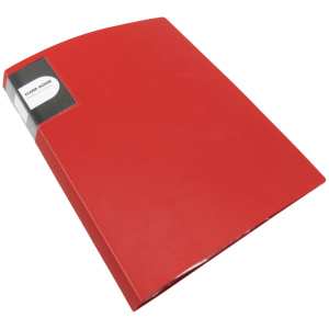 Clever Classic Holder Clear Book  A4 - 40 Pocket - Red
