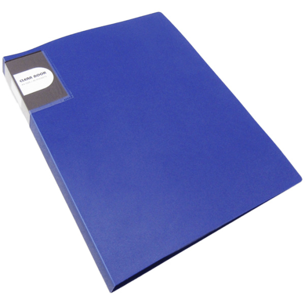 Clever Classic Holder Clear Book  A4 - 40 Pocket - Blue