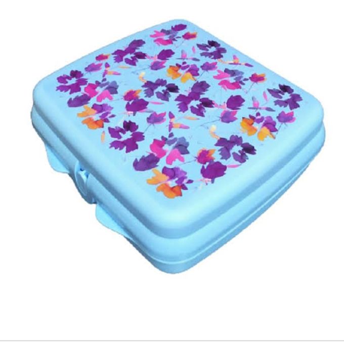 floral Lunch Box - Sky Blue