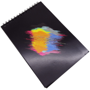 Double Wire Black Paper Notebook