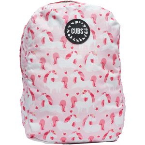Big And Basic 18 Inch Backpack - Cute Pink Unicorn