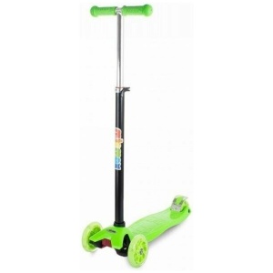 Scooter With Led Wheels- Green