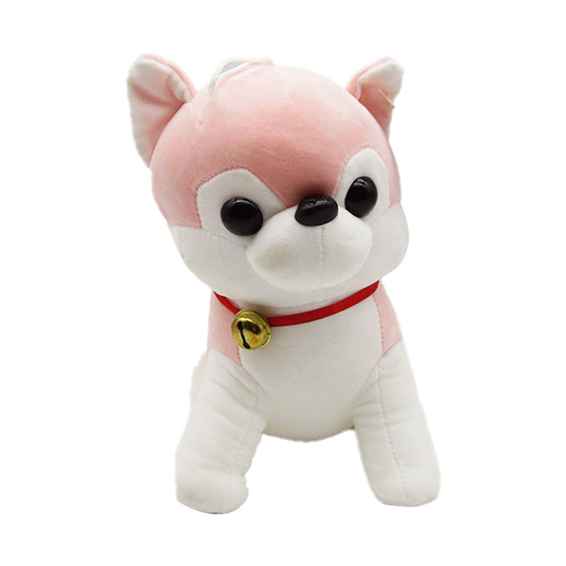 Plush Soft – Dog With Bell – Random Color