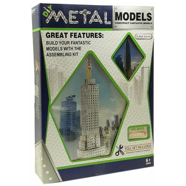 Arab Towers Metal Building Model 3D Puzzle - 607 Pcs