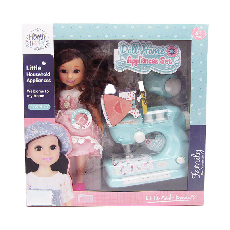 Doll Home Application Set - Sewing Machine With Sound And Light