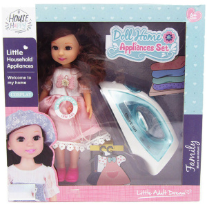 Doll Home Application Set - Electric Iron With Sound And Light