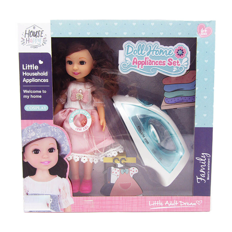 Doll Home Application Set - Electric Iron With Sound And Light