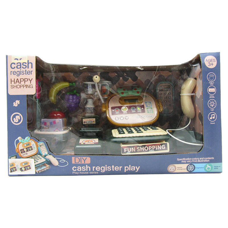 Happy Shopping - Cash Register Play Set With Light And Sound