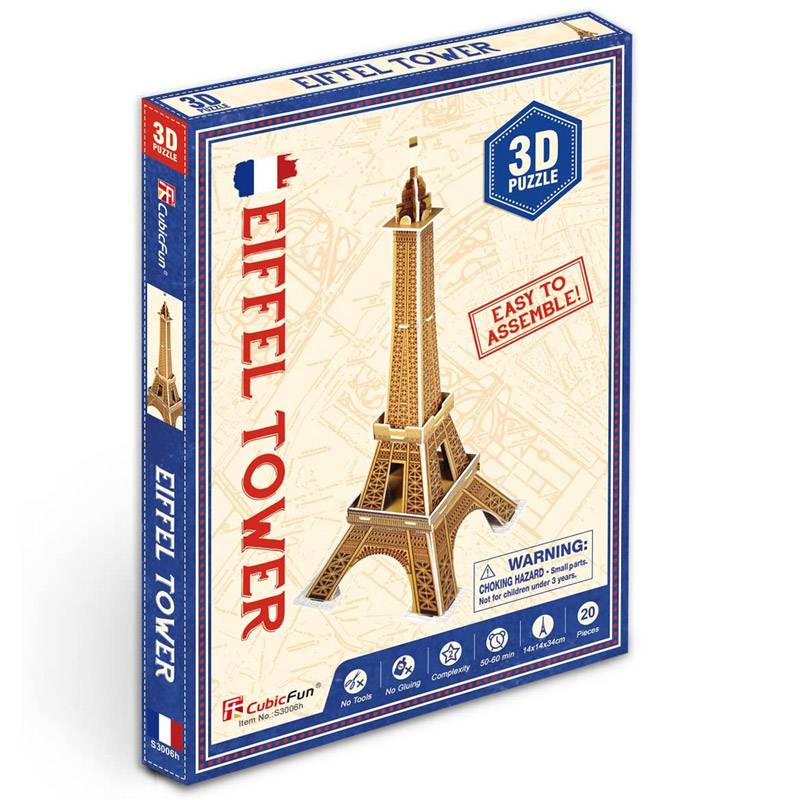 Eiffel Tower 3D Puzzle - 20 Pcs