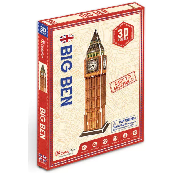 Big Ben 3D Puzzle - 13 Pcs