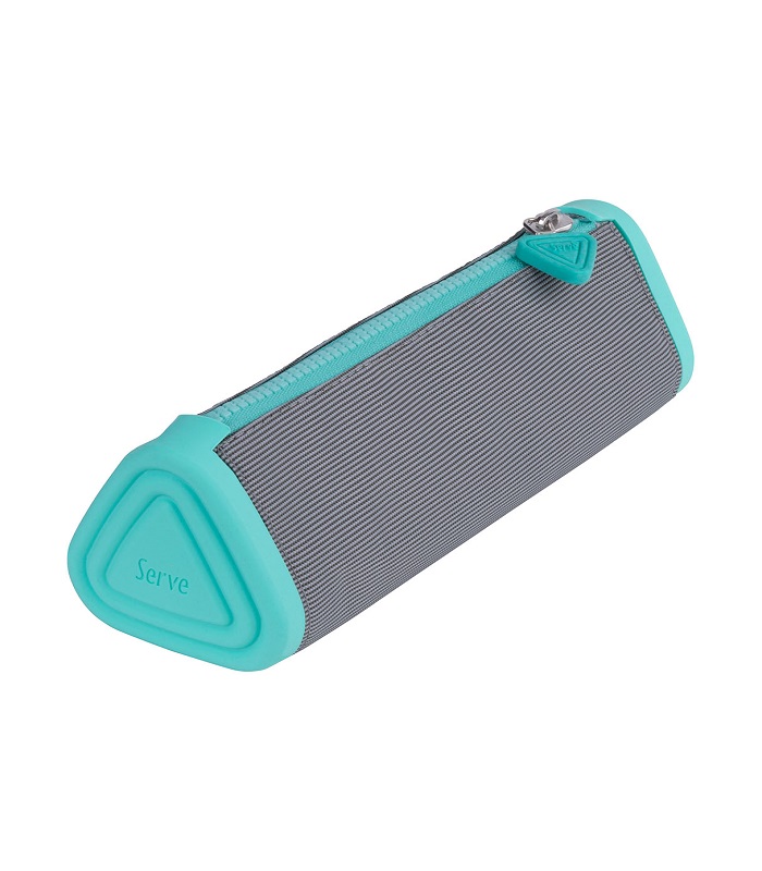 Triangle Pencil Case - Turquoise