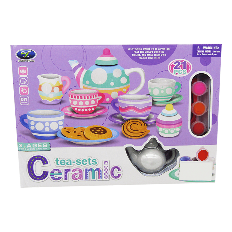 Ceramic Tea Set - 21 Pcs