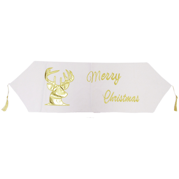 Christmas Tablecloth - Reindeer - White
