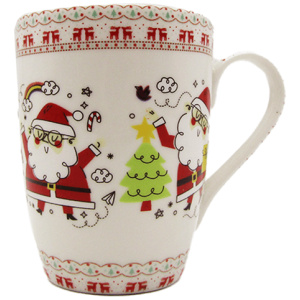 Christmas Mug - Santa Claus - White -Random Design