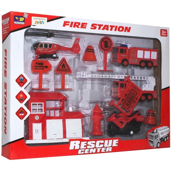 Rescue Center Fire Station Play Set