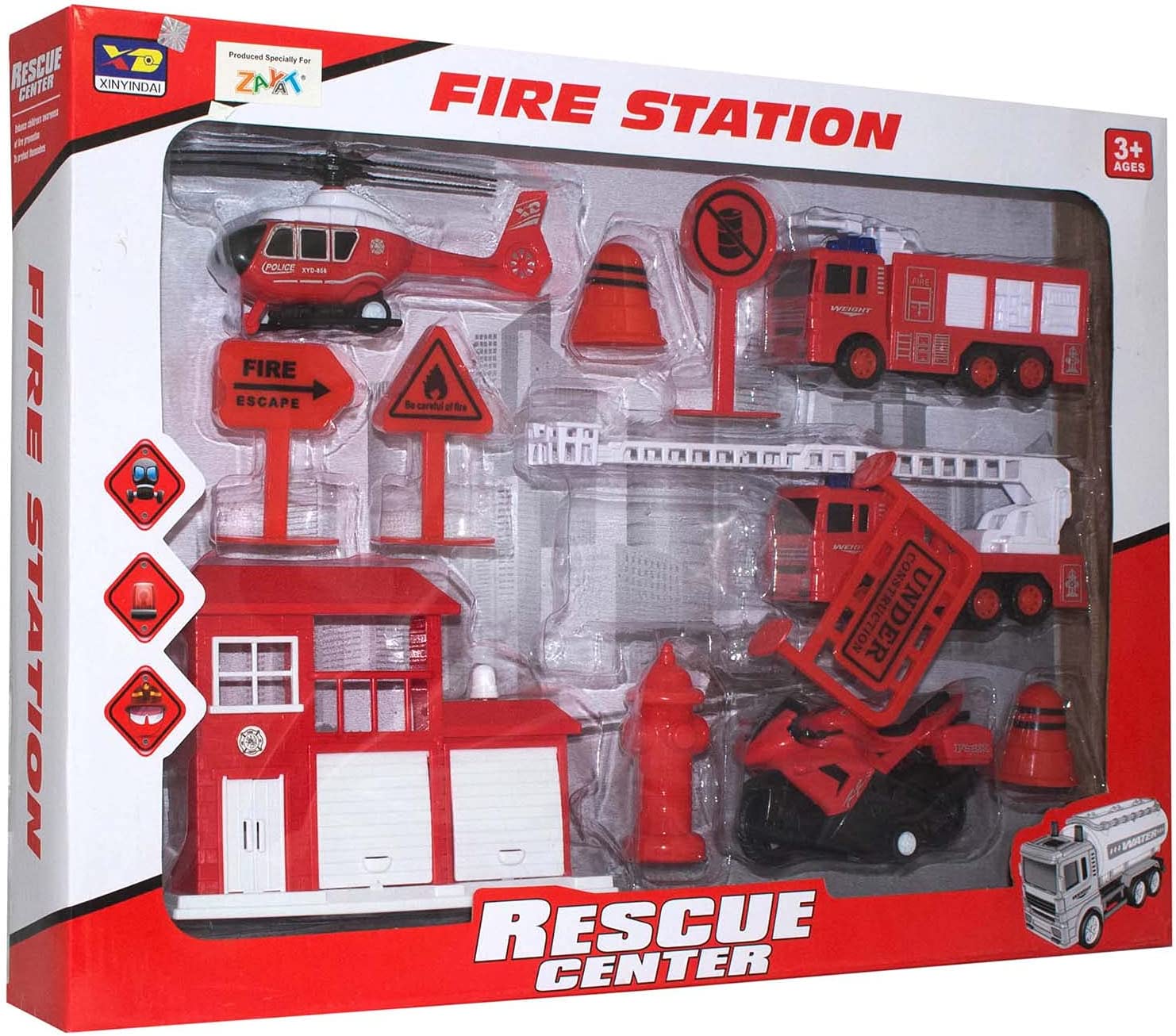 Rescue Center Fire Station Play Set
