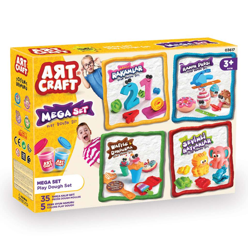 Mega Dough Set - 3Pcs