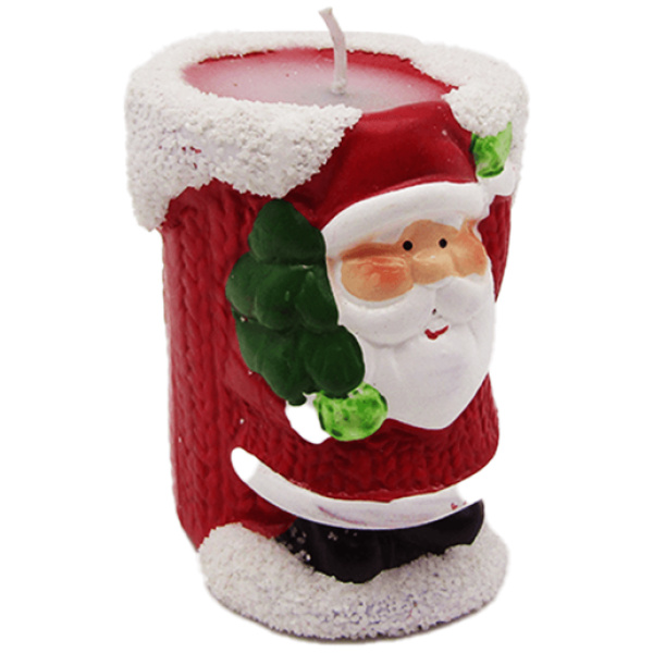 Santa Claus Candle - Red