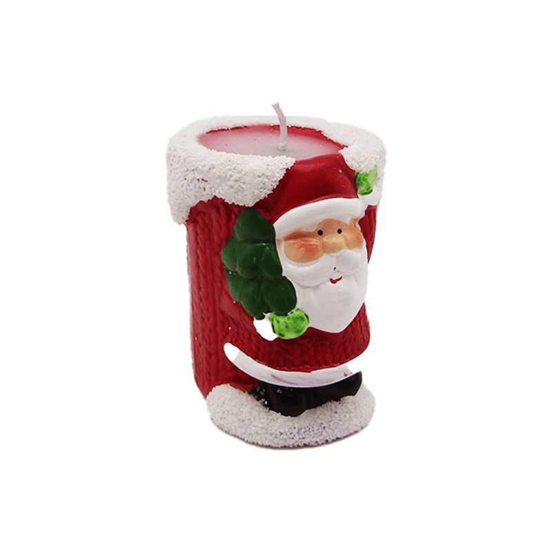 Santa Claus Candle - Red