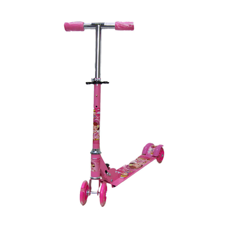 Scooter With Led Wheels – Pink
