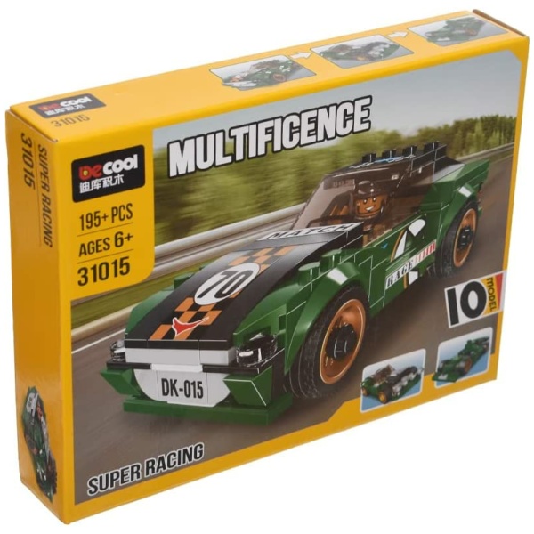 Multifience Super Racing Car Building Blocks - 195 Pcs