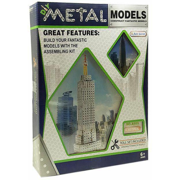 Metal Construction Building Blocks - 607 Pcs