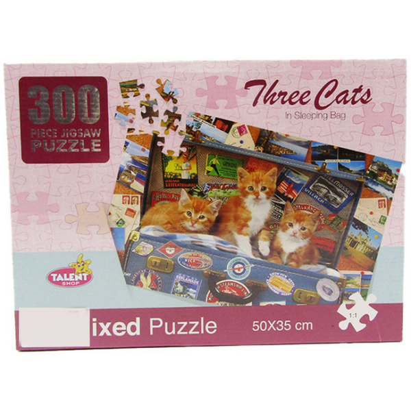 Jigsaw Puzzle - Three Cats - 300 Pcs
