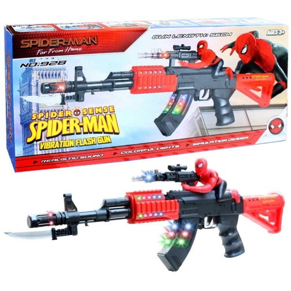Spiderman Vibration Flash Gun