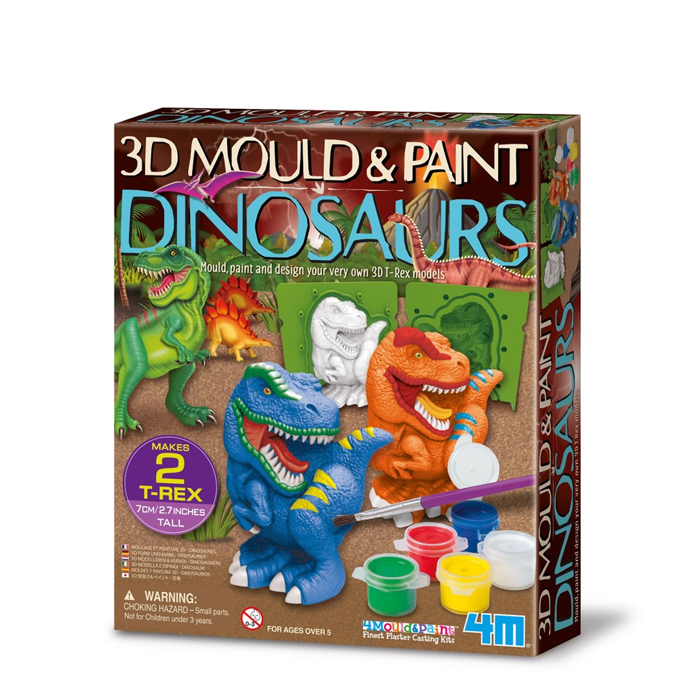 3D Mould & Paint - Dinosaurs