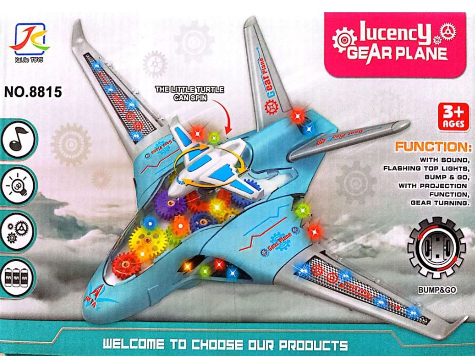 Lucency Gear Airplane with Lights And Sound