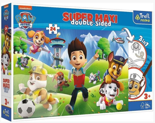 Paw Patrol Super Maxi Double Sided Jigsaw Puzzle - 24 Pcs