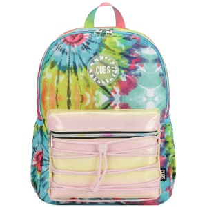 High School 18Inch Backpack – Green And Yellow Tie Dye