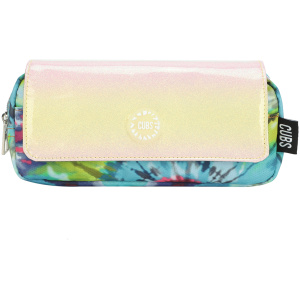 High School Pencil Case - Green And Yellow Tie Dye