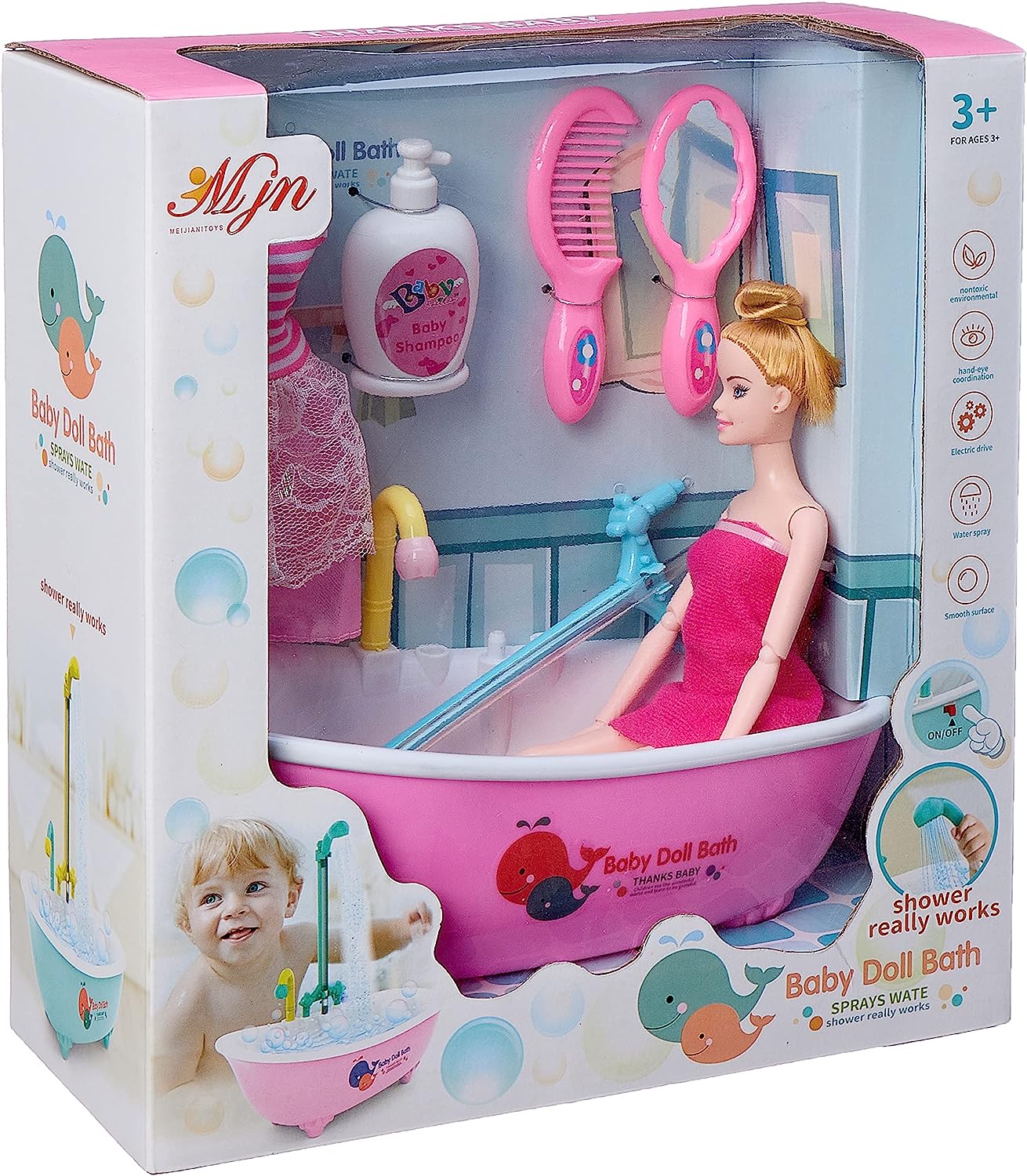 Baby Doll Bath With Sound & Lights