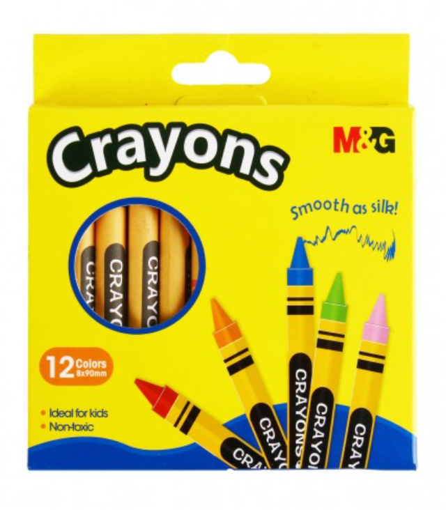 Wax Crayons Set - 12 Color