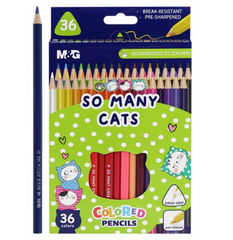 So Many Cats Pencil Color - 36 Color