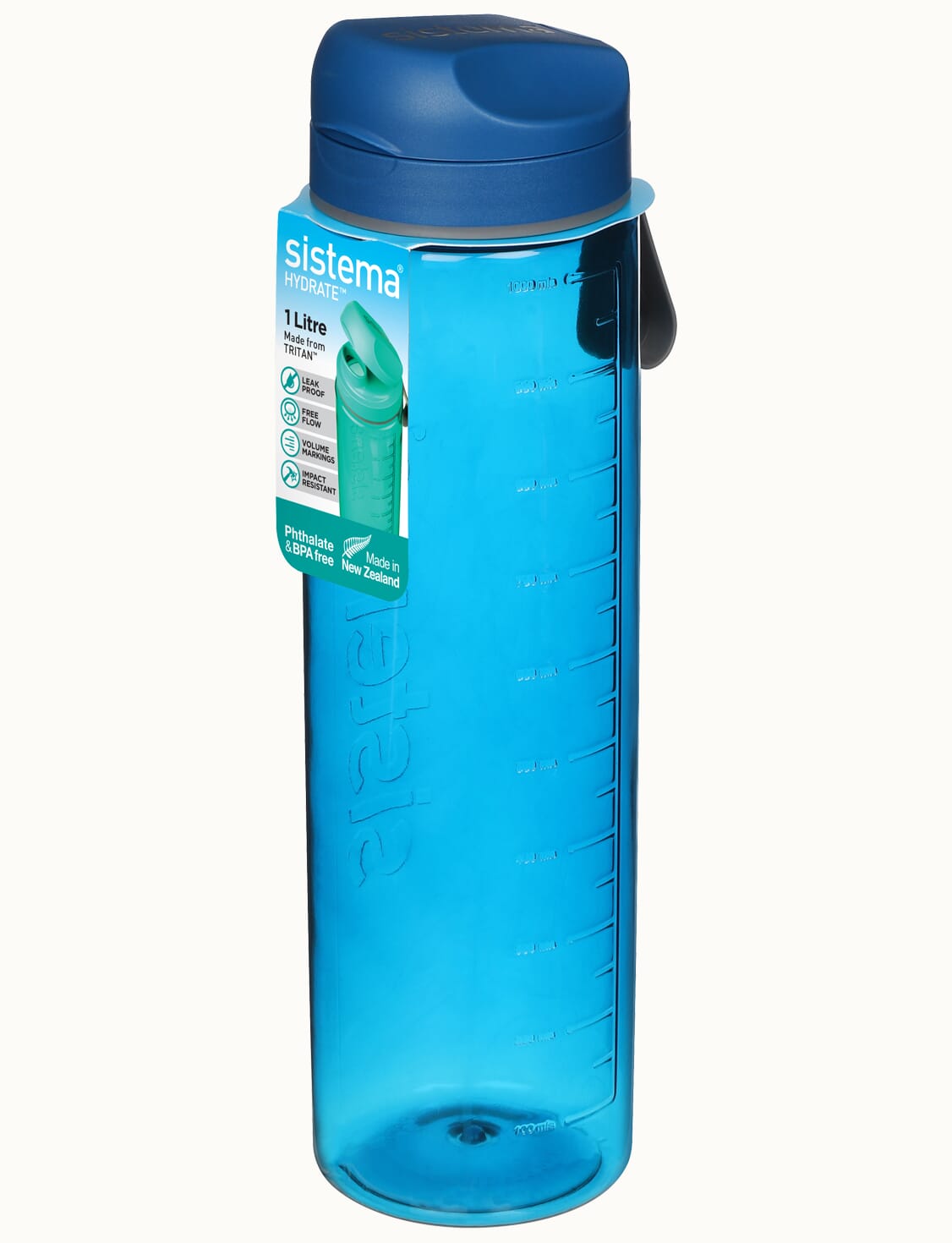 Hydrate Water Bottle 1L - Blue