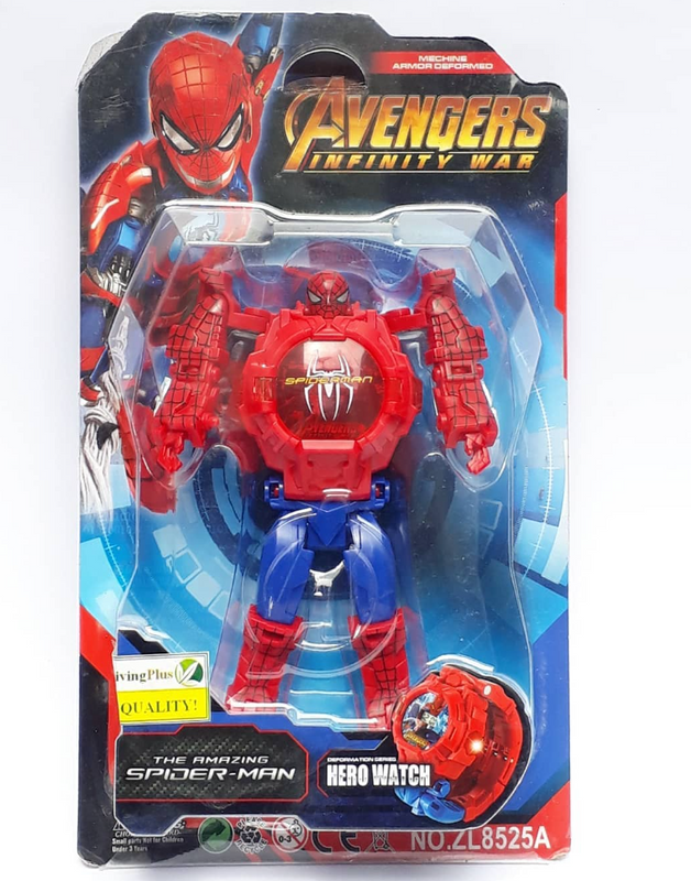 Super Hero Watch Transformer - Spiderman