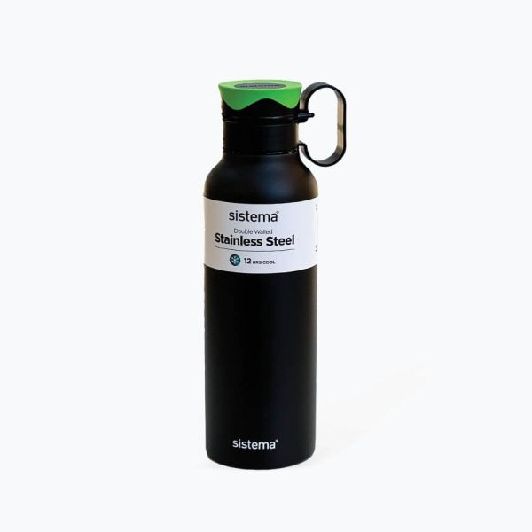Stainless Steel Bottle 600ml - Black