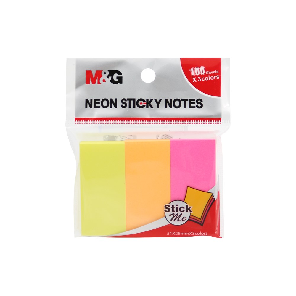 Neon Sticky Notes - 3 Colors