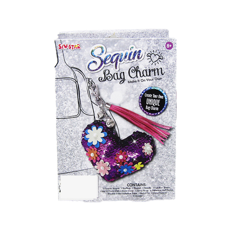 Sequin Bag Charm Kit