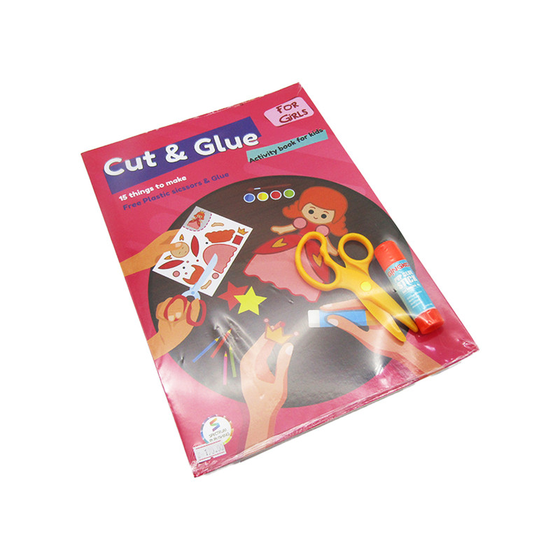 Cut & Glue Activity Book For Girls