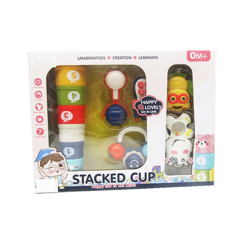 Rattle Box With Stacking Cups