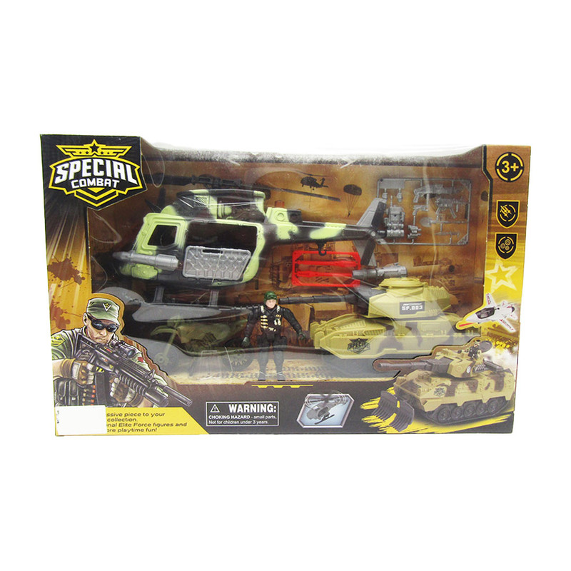 Army Special Combat Helicopter With Dreadnought Play Set