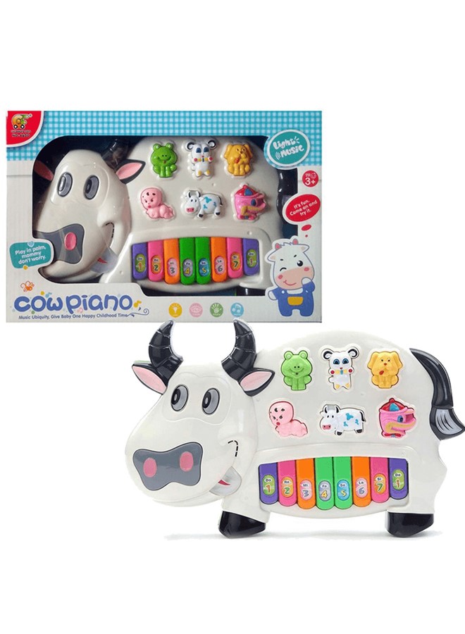 Musical Cow Piano With Sound And Light