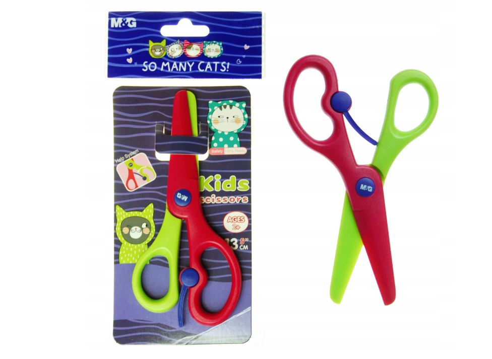 Plastic Scissors With Shock Absorber - So Many Cats