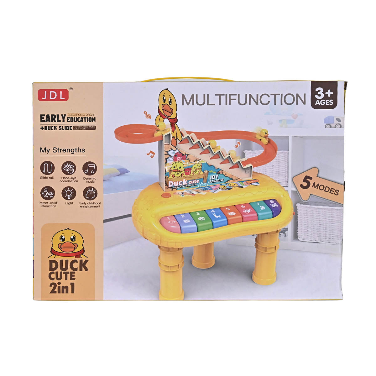 2 in 1 Multifunction Cute Duck With Electronic Piano