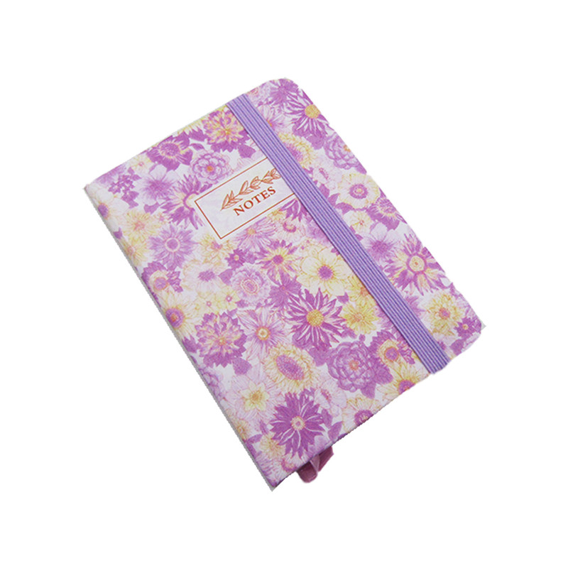Hard Cover Notebook A7 - Flowers - Random Pick