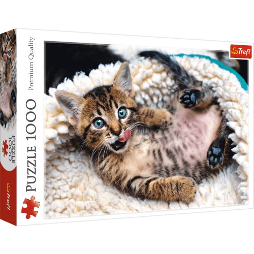 Cheerful kitten Jigsaw Puzzle - 1000 Pcs