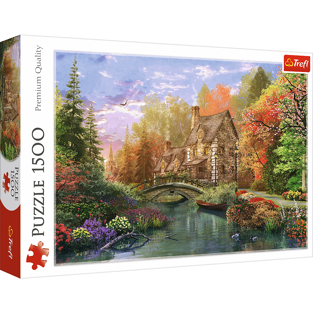 Cottage by the lake Jigsaw Puzzle - 1500 Pcs